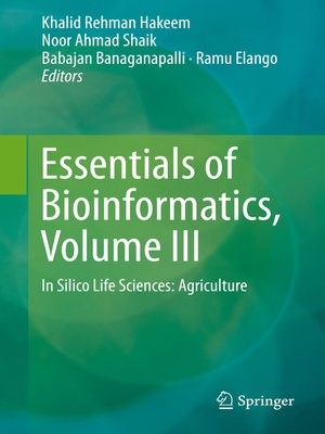 cover image of Essentials of Bioinformatics, Volume III